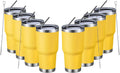 30oz Insulated Tumbler 8 Pack - Yellow Powder Coated Set