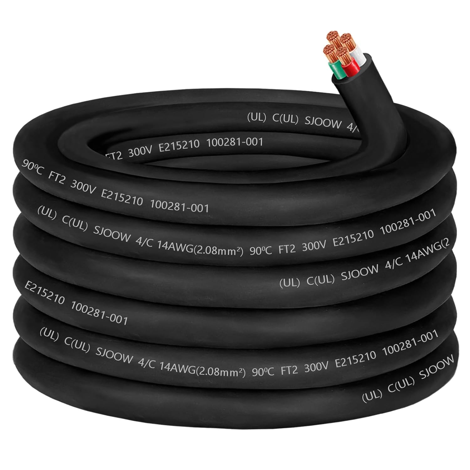 14 AWG SJOOW Cable for Portable Power and HVAC Systems