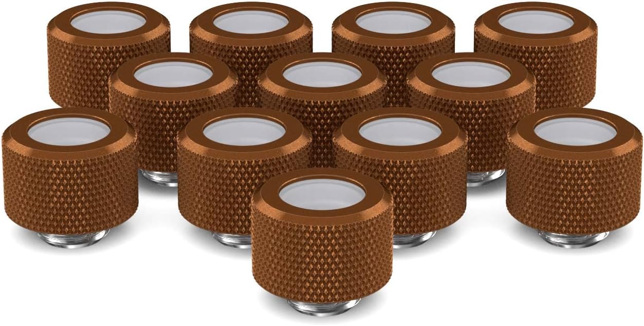 PrimoChill 14mm OD Rigid SX Fitting - 12 Pack in Copper