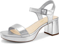 Platform Heels Block Chunky Open Toe Ankle Strap Sandals