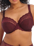 Elomi Charley Stretch Lace Underwire Plunge Bra - Supportive Everyday