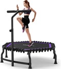 50 in Rebounder Trampoline for Adults - Foldable Mini Trampoline