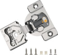 Furniware 50 Pieces 1/2 in Small Overlay Concealed Hinges - 105 Soft