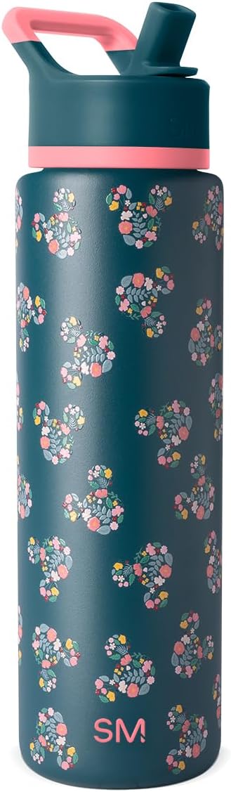Simple Modern Summit Water Bottle with Straw Lid for Mickey Fans