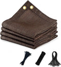 90% Sun Shade Cloth 8x20 Ft Pergola Canopy - Breathable Mocha Cover