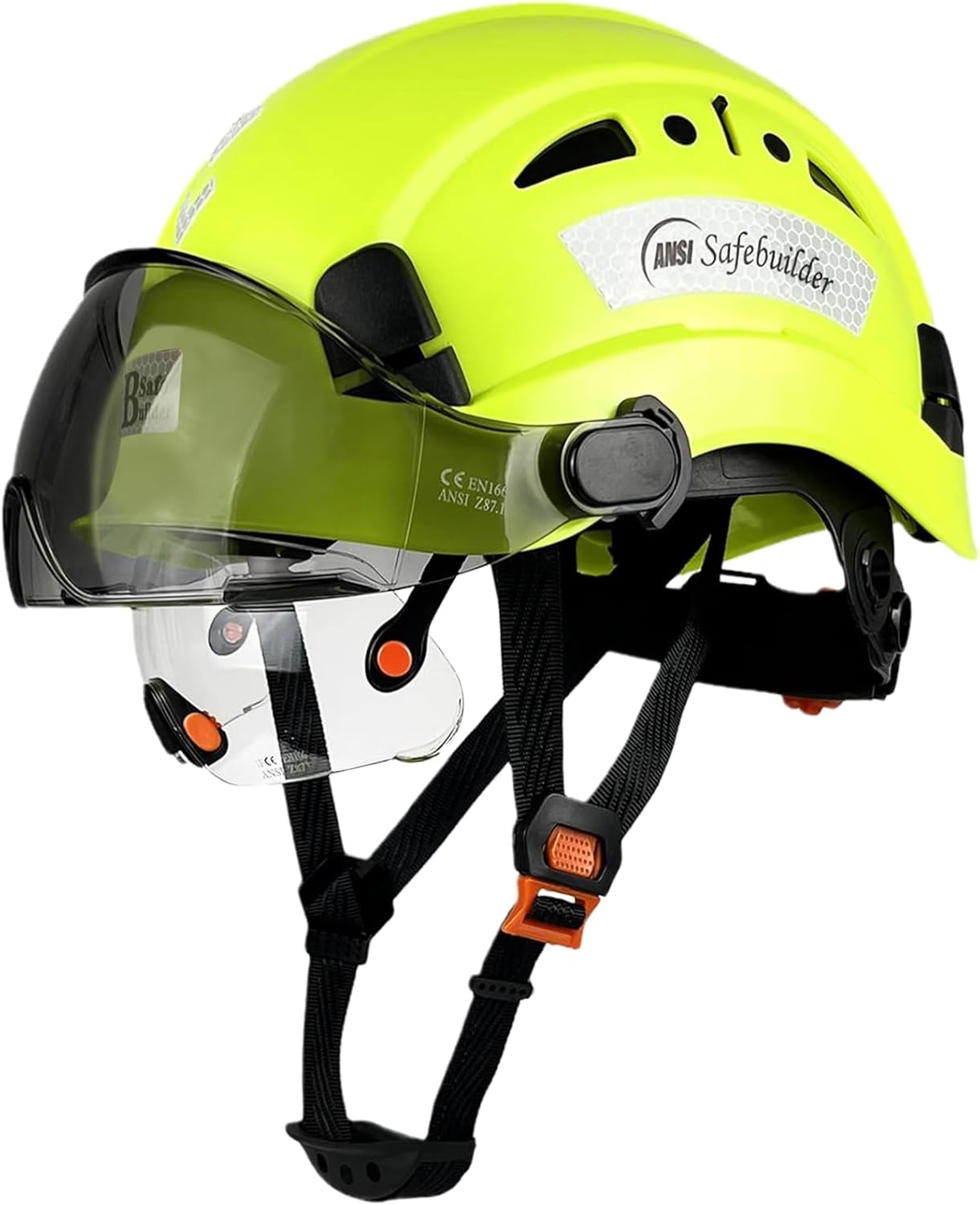 Industrial Safety Helmet with Visor for Head Protection
