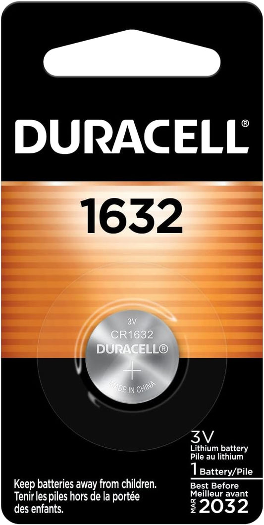 Long-Lasting Duracell 1632 Lithium Coin Battery