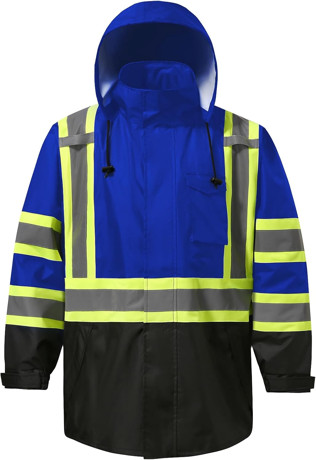 High Visibility Reflective Rain Jackets for Men Waterproof
