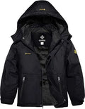 Boy's Waterproof Ski Jacket Windproof Hooded Fleece - Warm Snow Coat