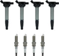 Ignition Coil Pack UF596 & Double Iridium Spark Plug 4912 - Reliable