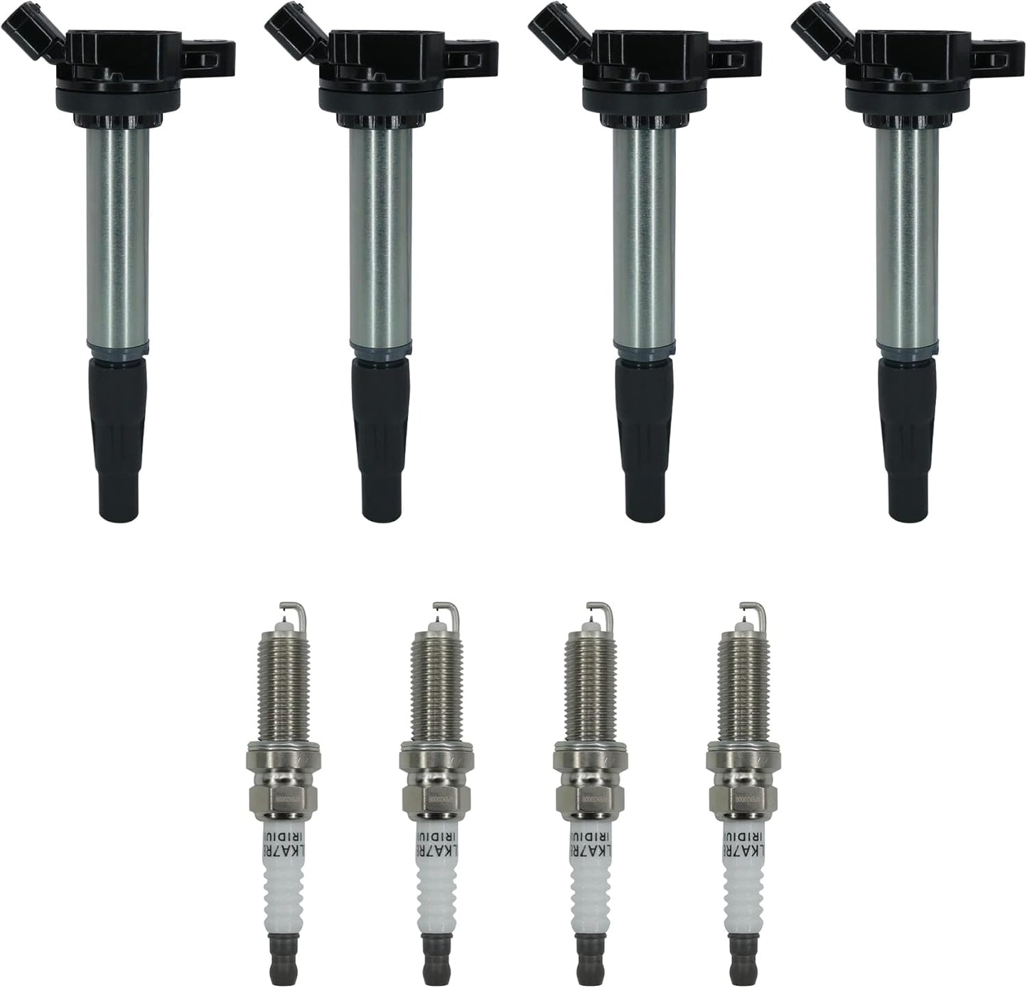 High-Performance Ignition Coil Pack & Iridium Spark Plugs Set