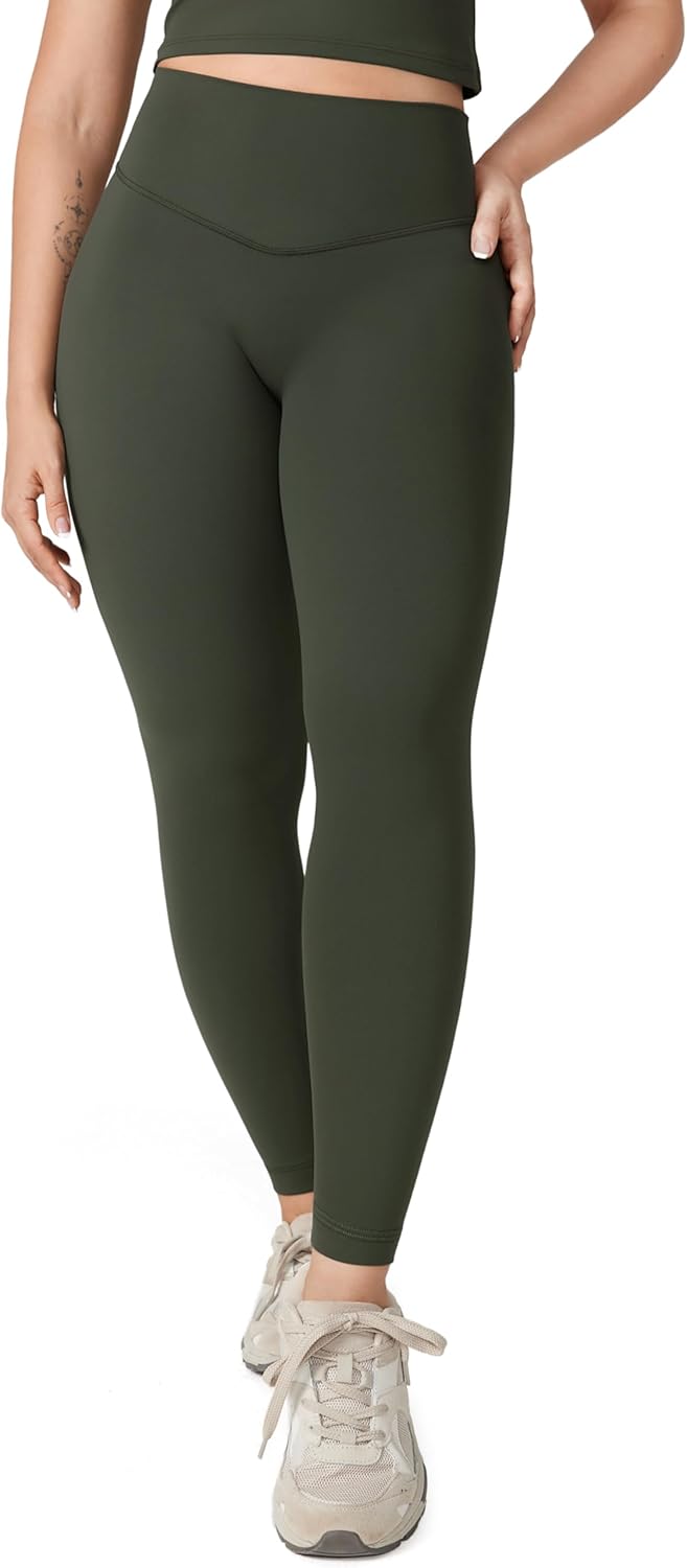 Hugcurve No Front Seam High Waisted Workout Leggings for Women