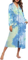 Ekouaer Women Zipper Robe Full Length Loungewear (Style VQ75)