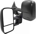 Towing Mirrors Manual Telescoping Trailer Side Mirrors - Textured