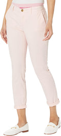 Tommy Hilfiger Womens Relaxed Fit Cuffed Hampton Chino Pants Stylish