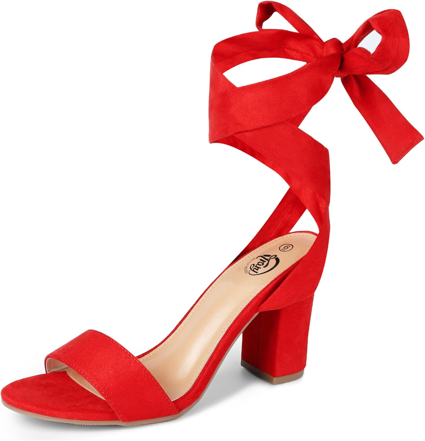Trary Lace Up Chunky Heels for Women - Stylish and Comfortable
