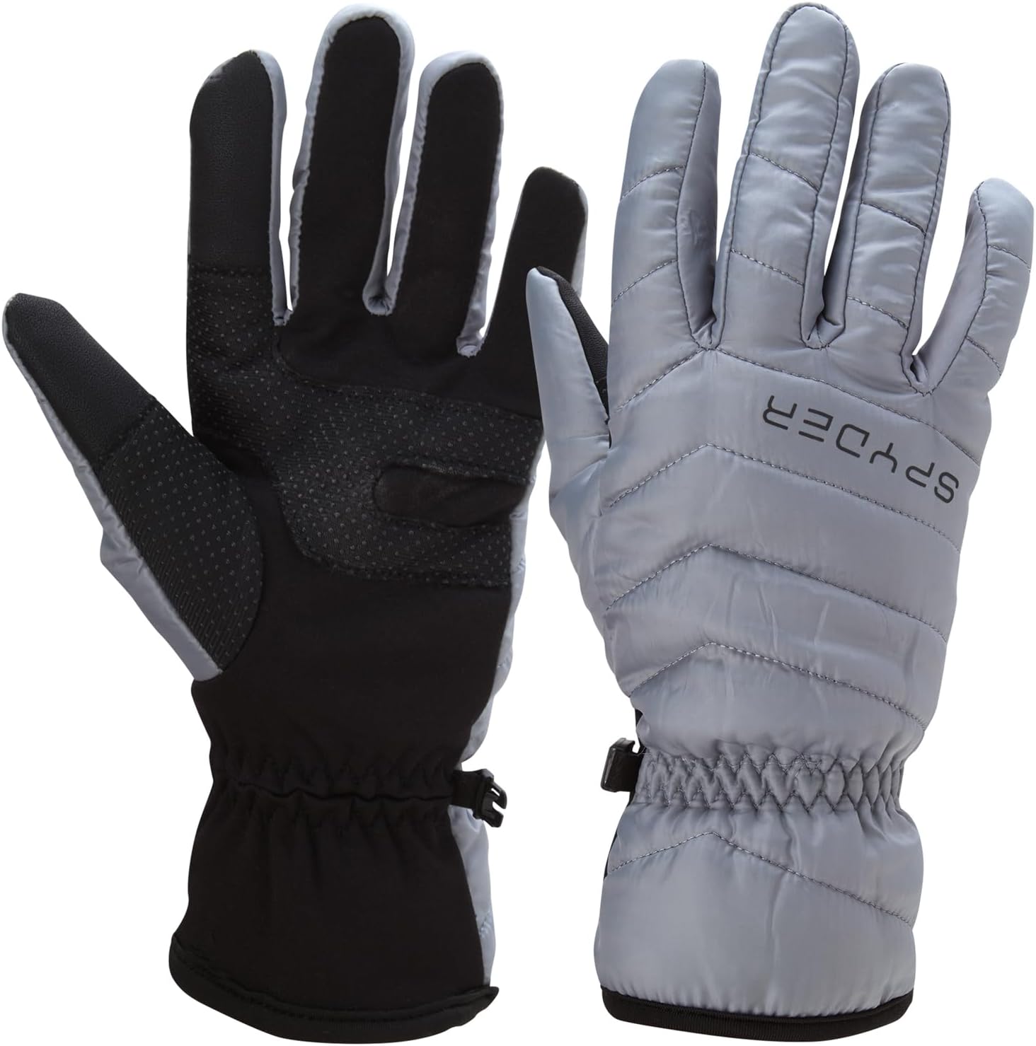 Spyder Women's Water Resistant Puffer Gloves - Insulated Ski