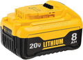 Replace for DEWALT 20V MAX XR Battery 8.0-Ah - Extended Runtime