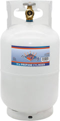 Flame King 10LB Steel Propane Tank - Portable Camping Fuel