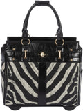 Stylish Rolling Laptop Bag for Women with Wheels and Pockets