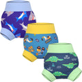 MooMoo Baby Reusable Swim Diapers 3 Pcs - Leakproof Swim Shorts