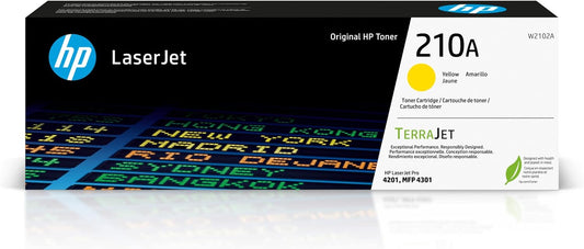 Vibrant Yellow Toner: HP 210A for Laserjet Pro | W2102A