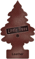 LITTLE TREES Car Air Freshener Leather 3 Pack - Long-Lasting Scent