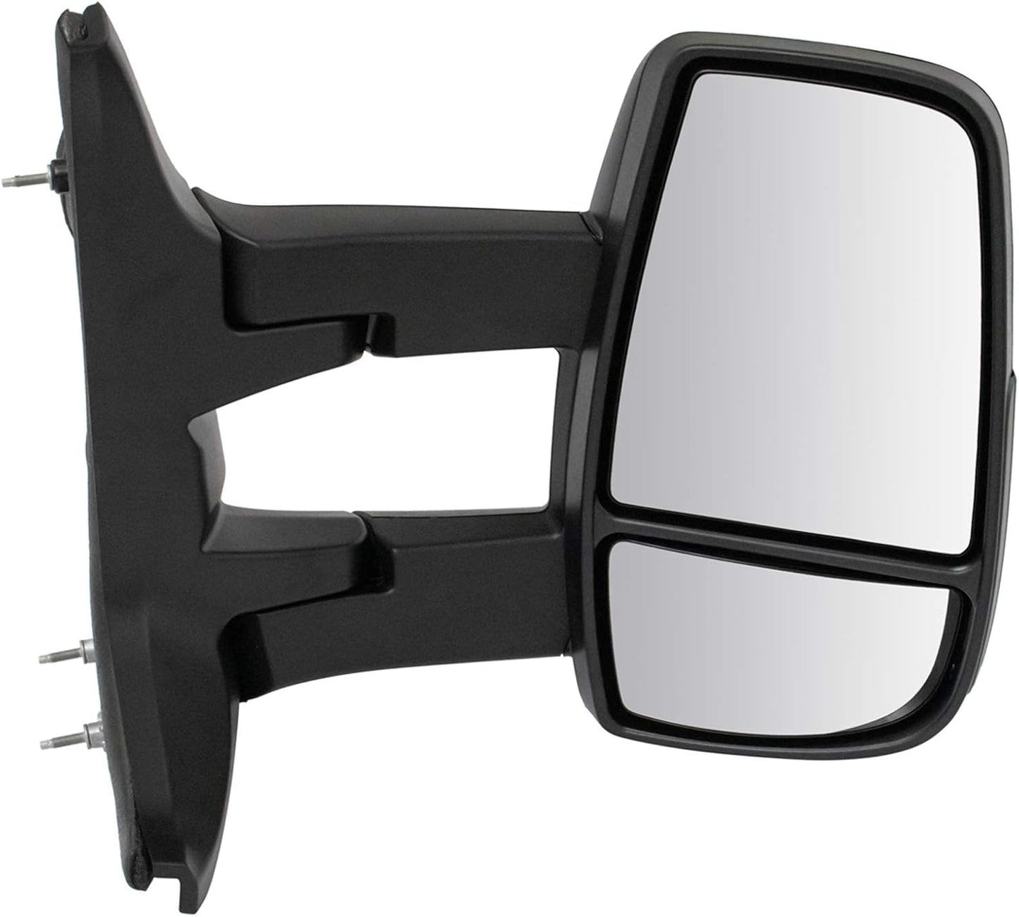 TRQ Passenger Side Manual Mirror for 2015-2019 Ford Transit Models