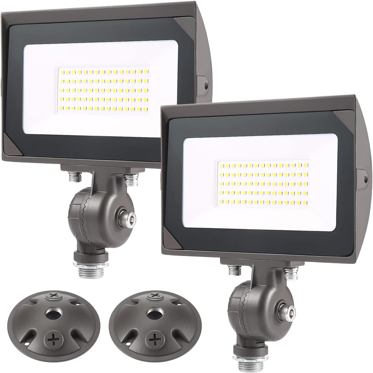 50W Outdoor LED Flood Light with Adjustable Knuckle Mounting