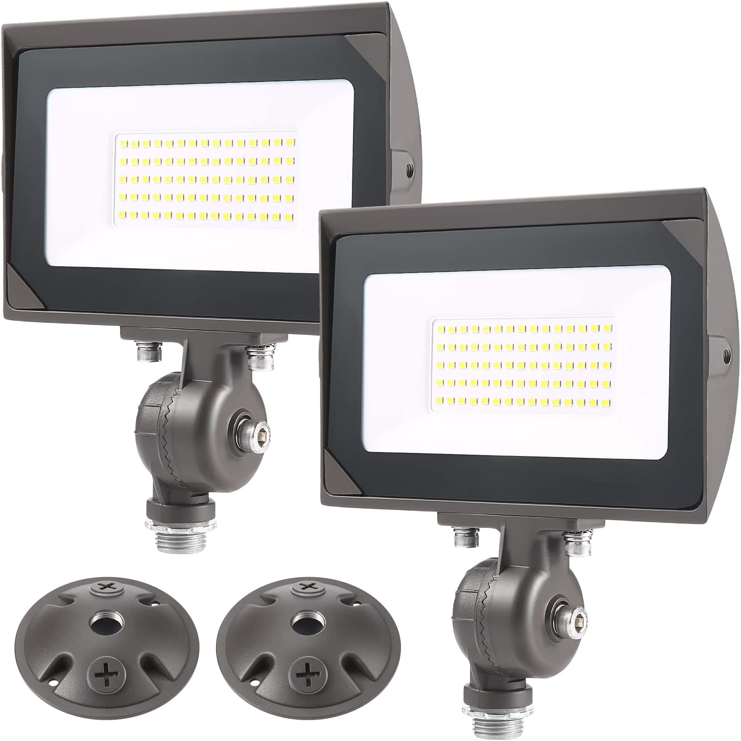 50W Outdoor LED Flood Light with Adjustable Knuckle Mounting