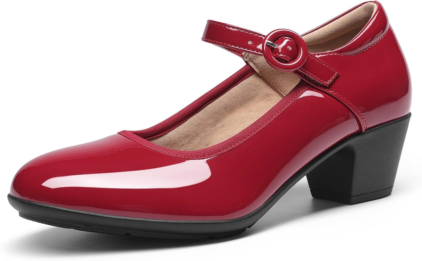 DREAM PAIRS Mary Jane Shoes for Women with Chunky Heels