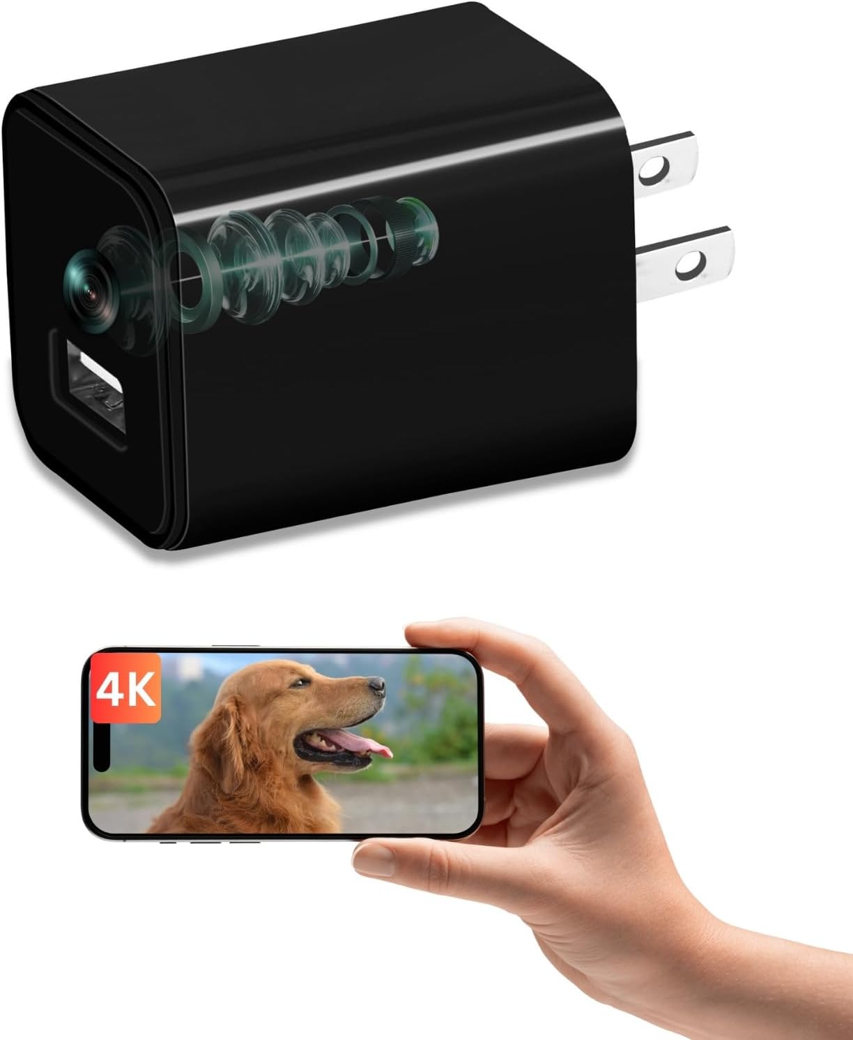4K Ultra HD WiFi Hidden Camera with Motion Detection Features