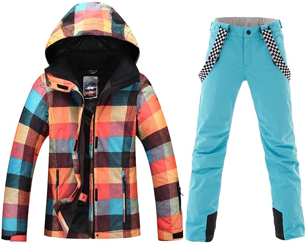 HOTIAN Women's High Windproof Snow Jacket Set