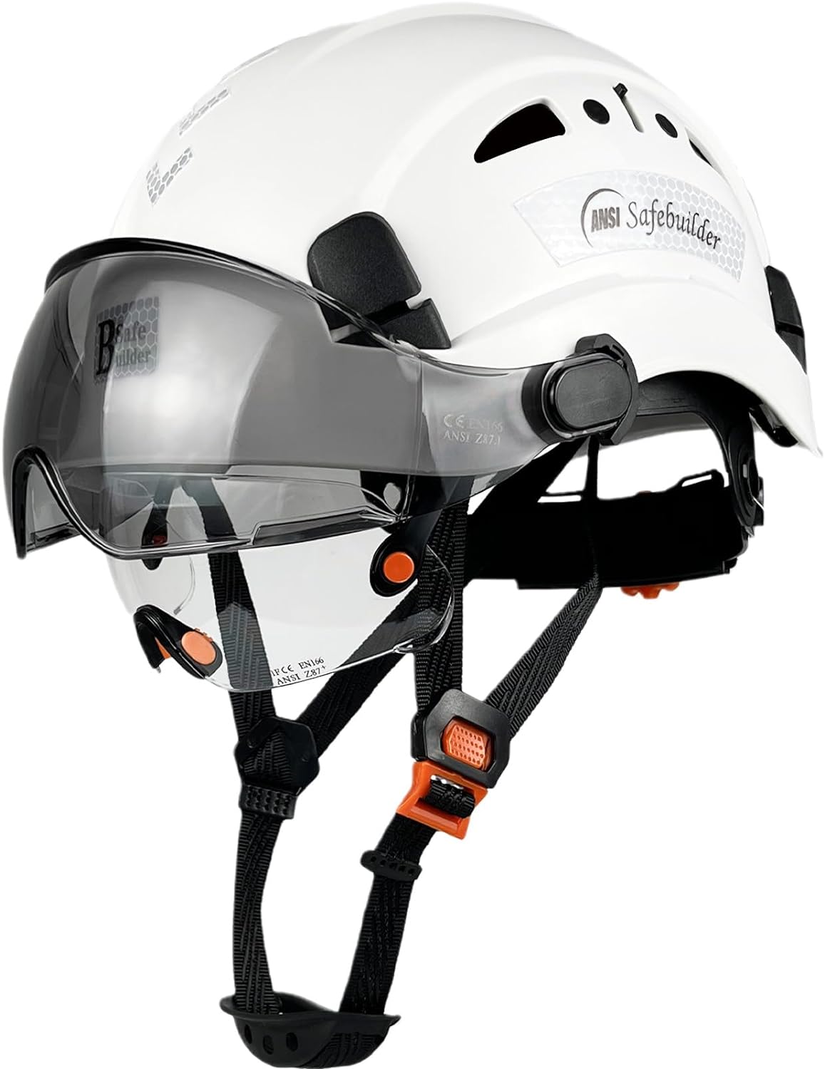 Industrial Safety Helmet with Visor for Head Protection