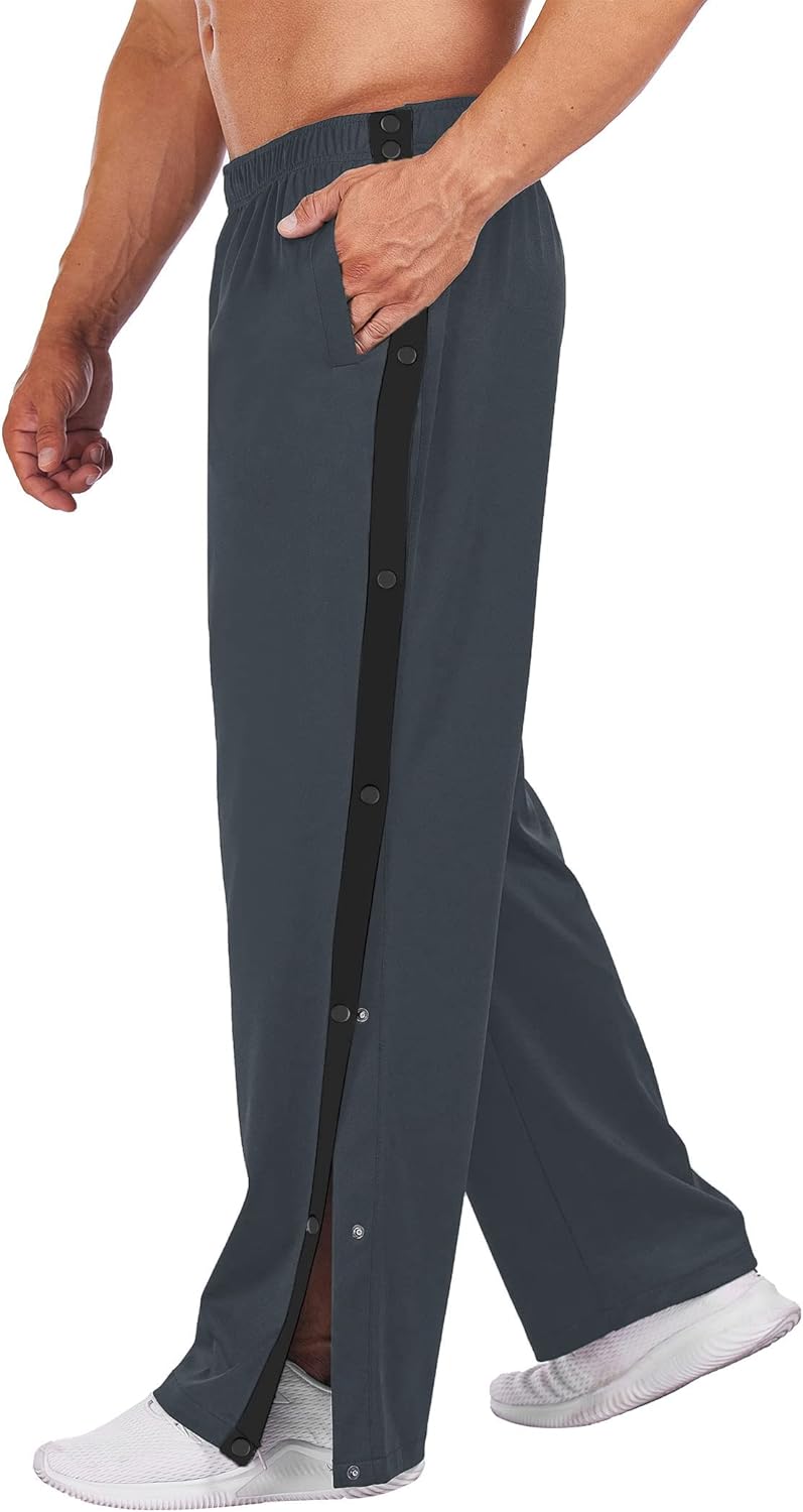 Deyeek Men's Tear Away Basketball Pants for Comfort and Style