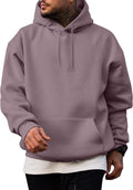 Mens Cotton Hooded Drawstring Hoodie - Soft Lightweight Pullover