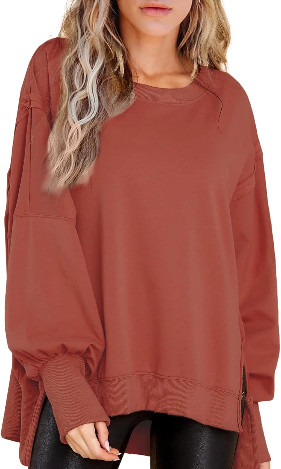 BWQ Womens Oversized Sweatshirt for Casual Style and Comfort