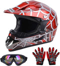 DOT Youth Dirt Bike Helmet Multi-Size for Kids Ages 5-14 - Vented