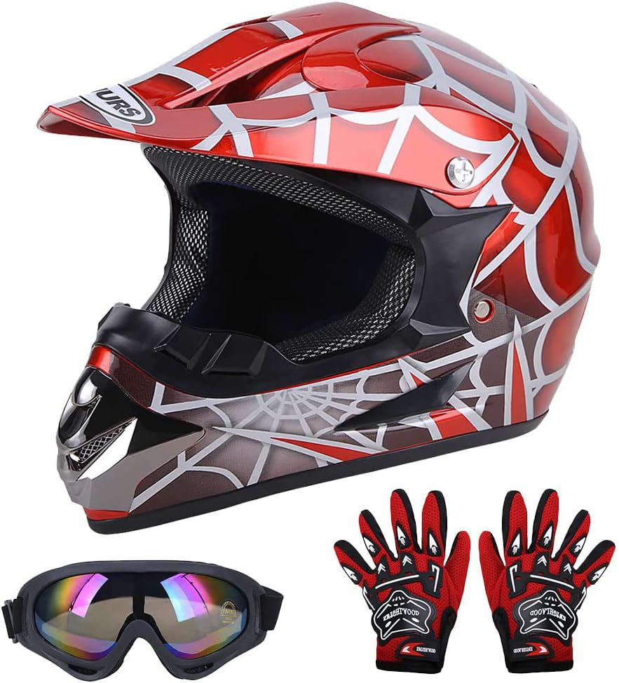 Youth Dirt Bike Helmet for Boys & Girls Ages 5-14 - Safe & Stylish