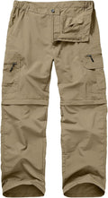 Fishing Hiking Pants for Men - Convertible Waterproof Quick Dry Yevtzl