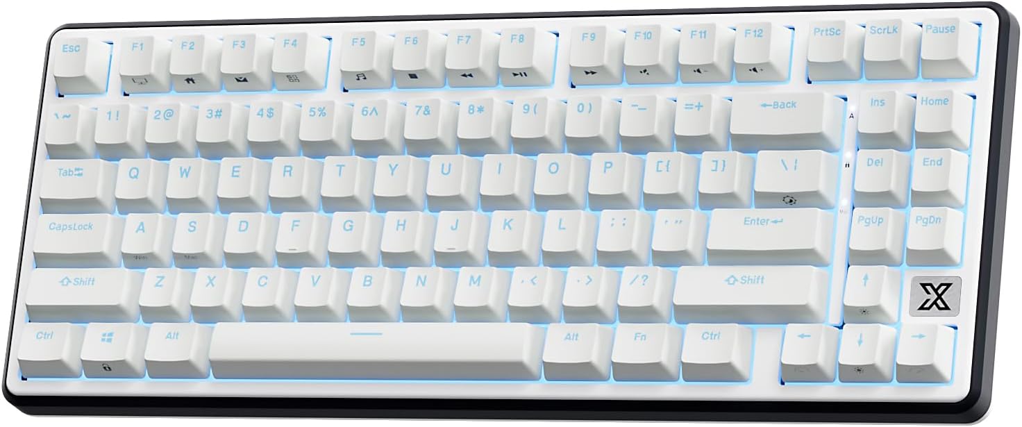 RK ROYAL KLUDGE X87 Mechanical Keyboard with Ice-Blue Backlight