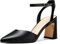 Juliet Holy Womens Closed Toe Chunky Heel Ankle Strap Pumps - Dressy 3