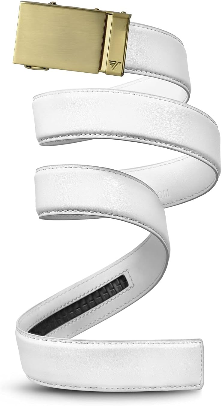 Mission Belt Men's Leather Ratchet Belt for Perfect Fit Every Time