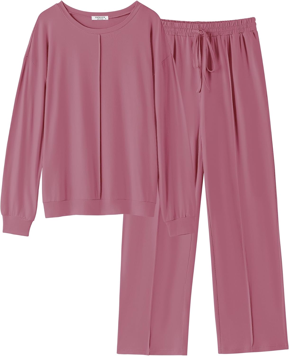 Ekouaer Pajama Sets for Women: Cozy 2 Piece Lounge Wear