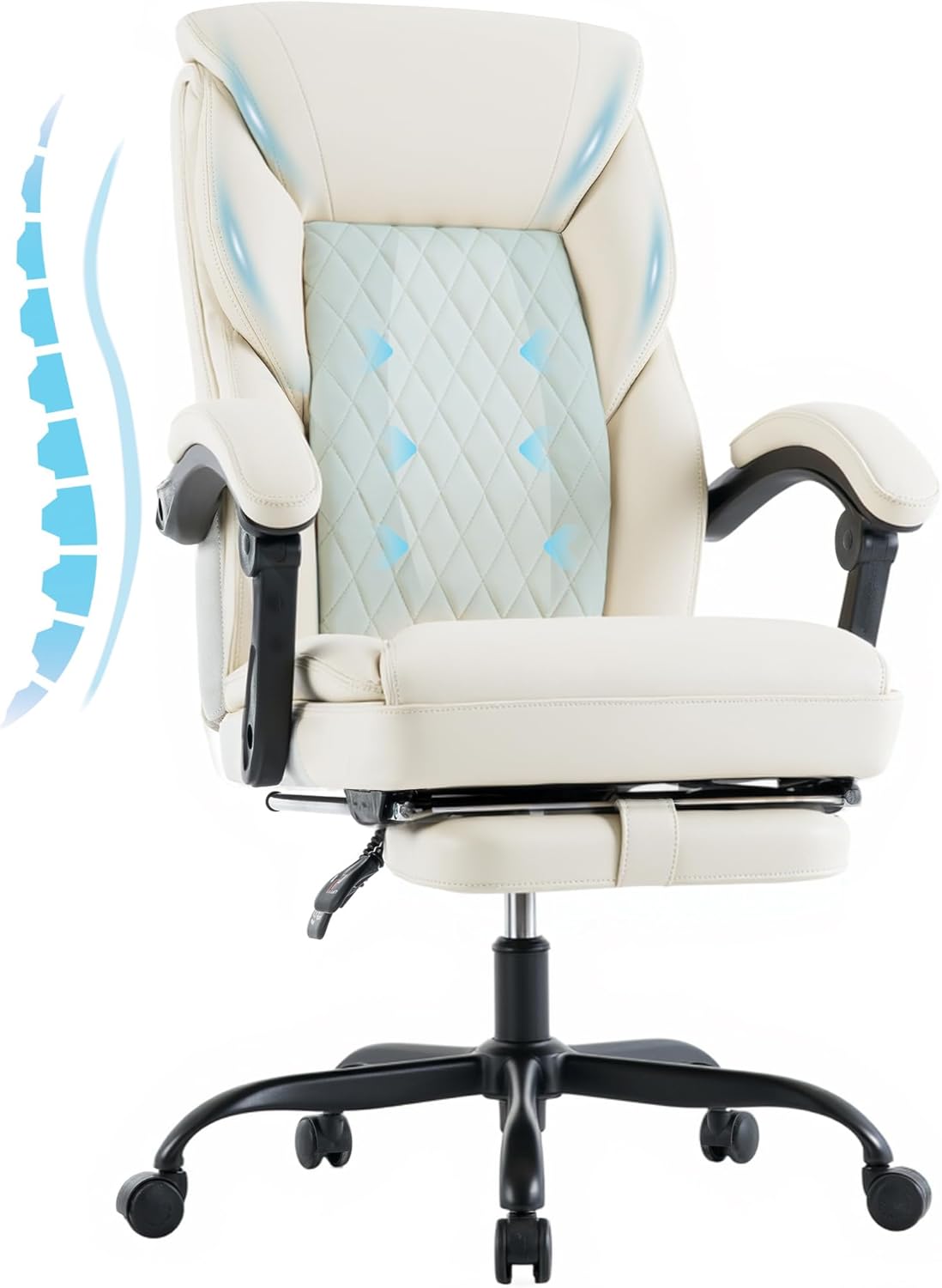 SNUGWAY High Back Executive Chair with Footrest - Ergonomic Comfort