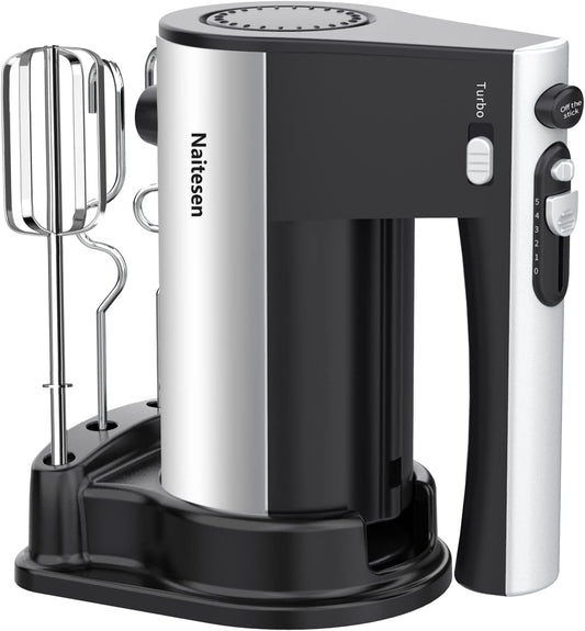 Powerful 600W Hand Mixer: 10 Speed Turbo - Baking Bliss