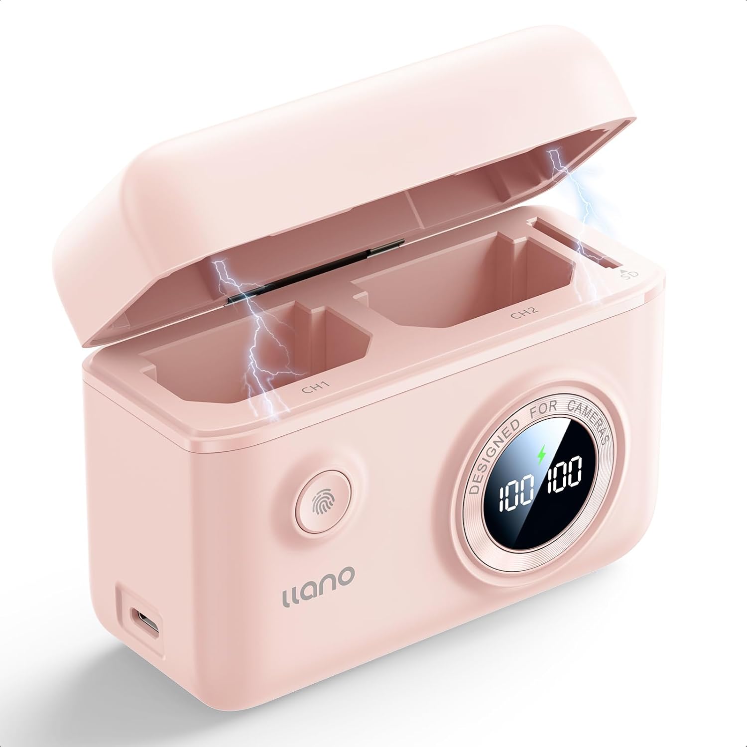 llano NP-FZ100 Camera Battery Charger with Fast Dual USB C