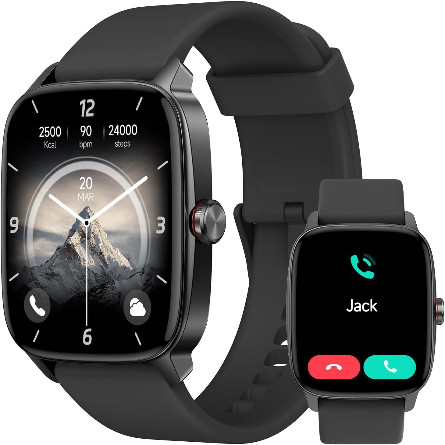 YMZ Smart Watch for Men Women with Bluetooth Calling & Fitness