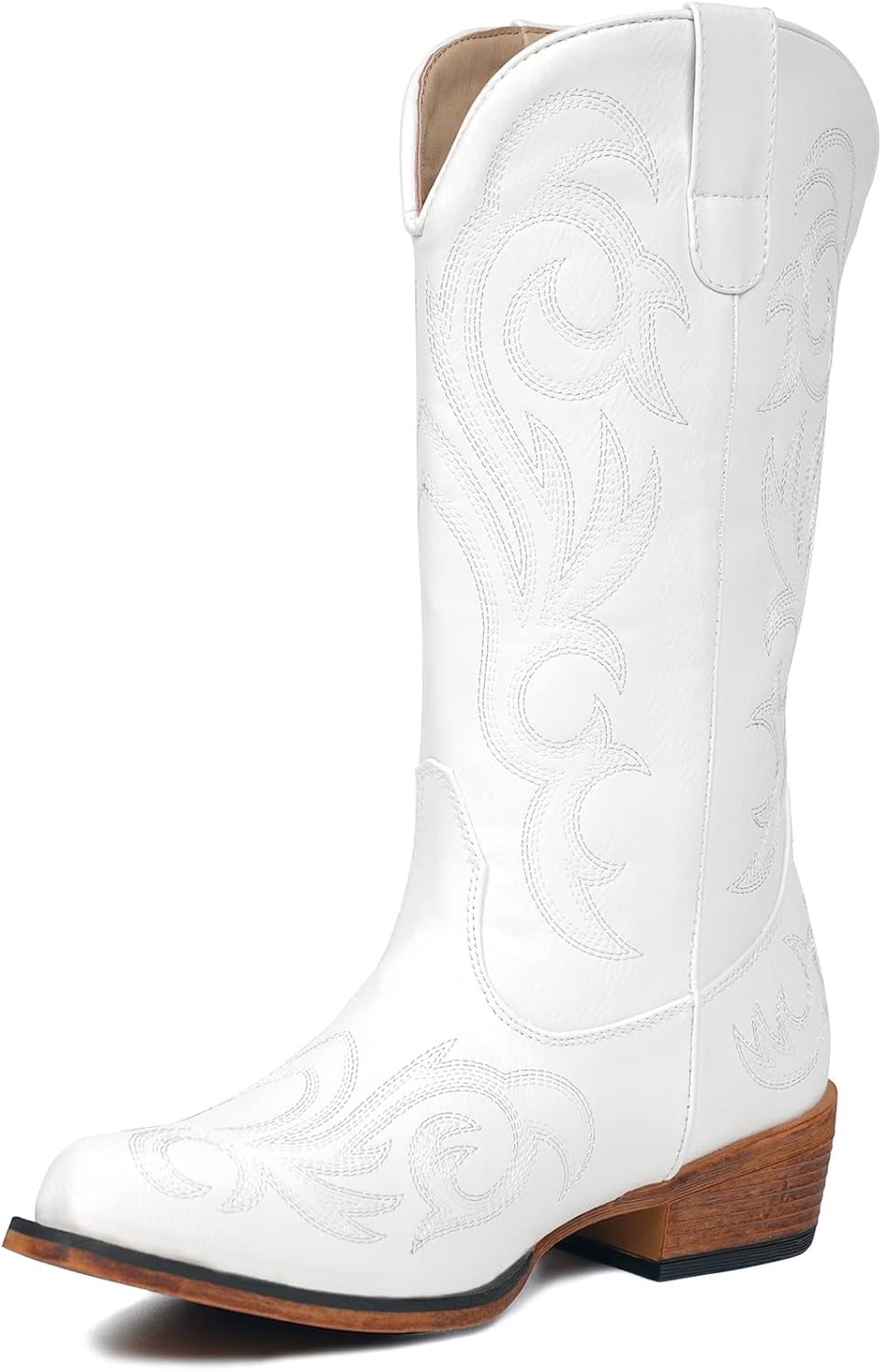 IUV Cowboy Boots for Women: Comfortable Mid Calf Cowgirl Style
