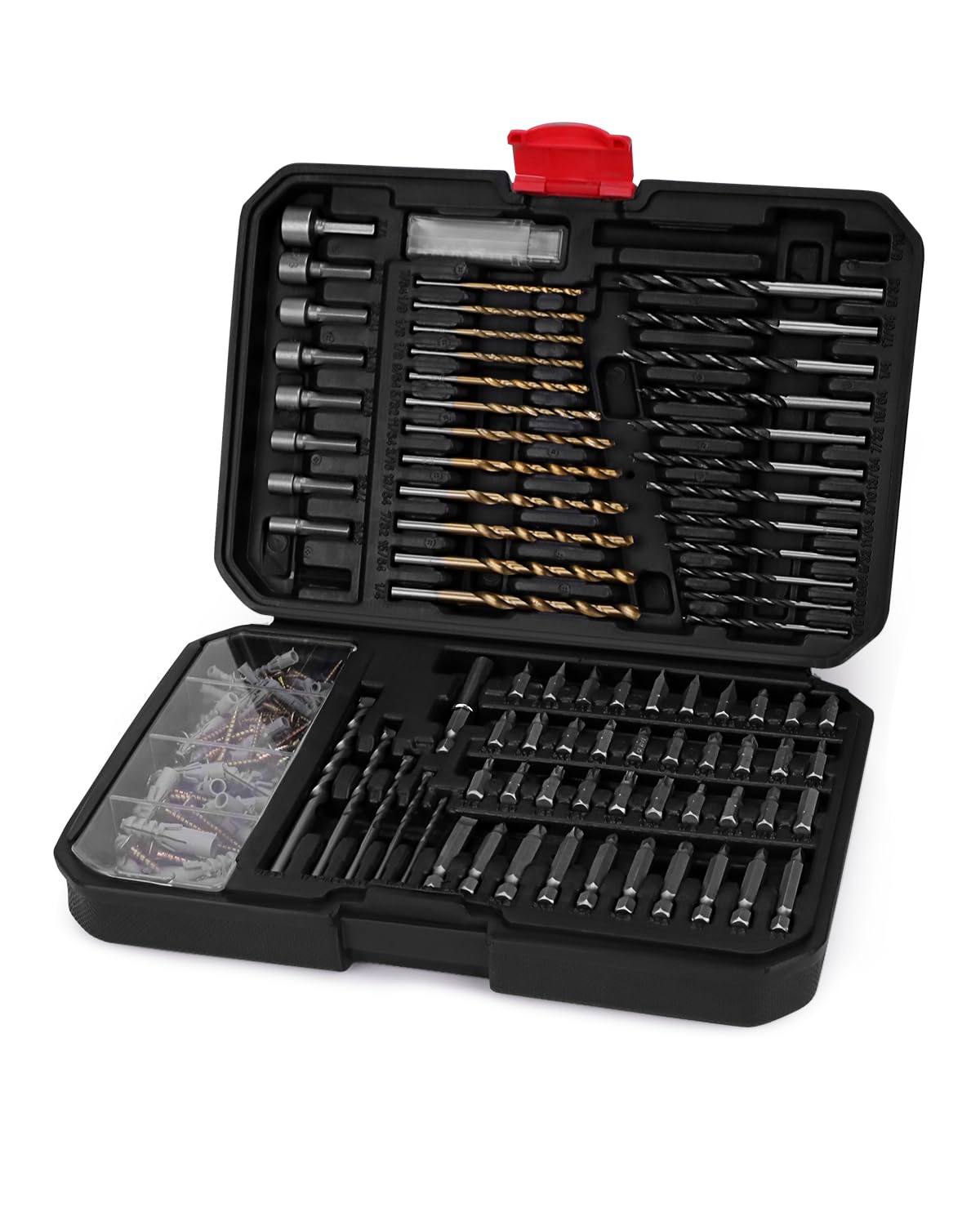 KingTool Drill Bit Set - 199 Pcs for Metal, Wood, and More